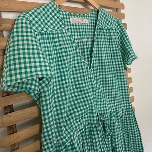 Christy Dawn Donna Dress in Emerald Checker, M/L